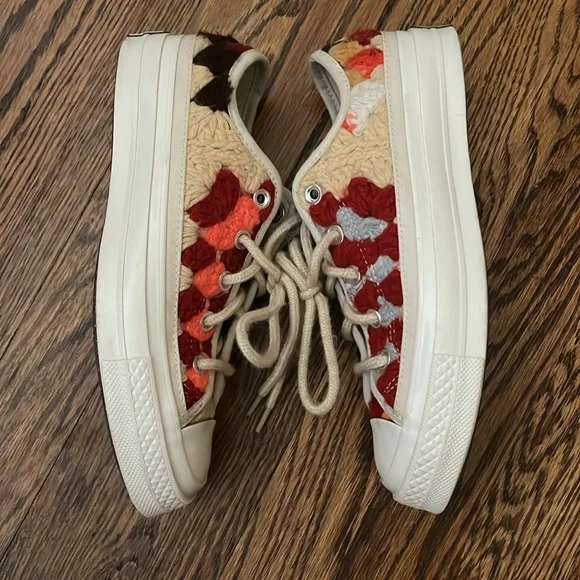 Converse Upcycle Chuck 70 Crochet Sneakers size 6 - Picture 2 of 8